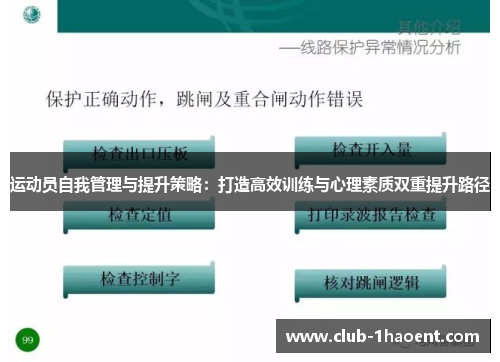 运动员自我管理与提升策略：打造高效训练与心理素质双重提升路径