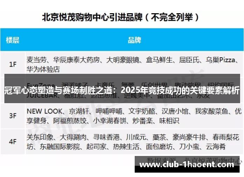 冠军心态塑造与赛场制胜之道：2025年竞技成功的关键要素解析