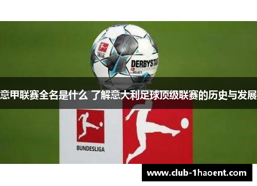 意甲联赛全名是什么 了解意大利足球顶级联赛的历史与发展